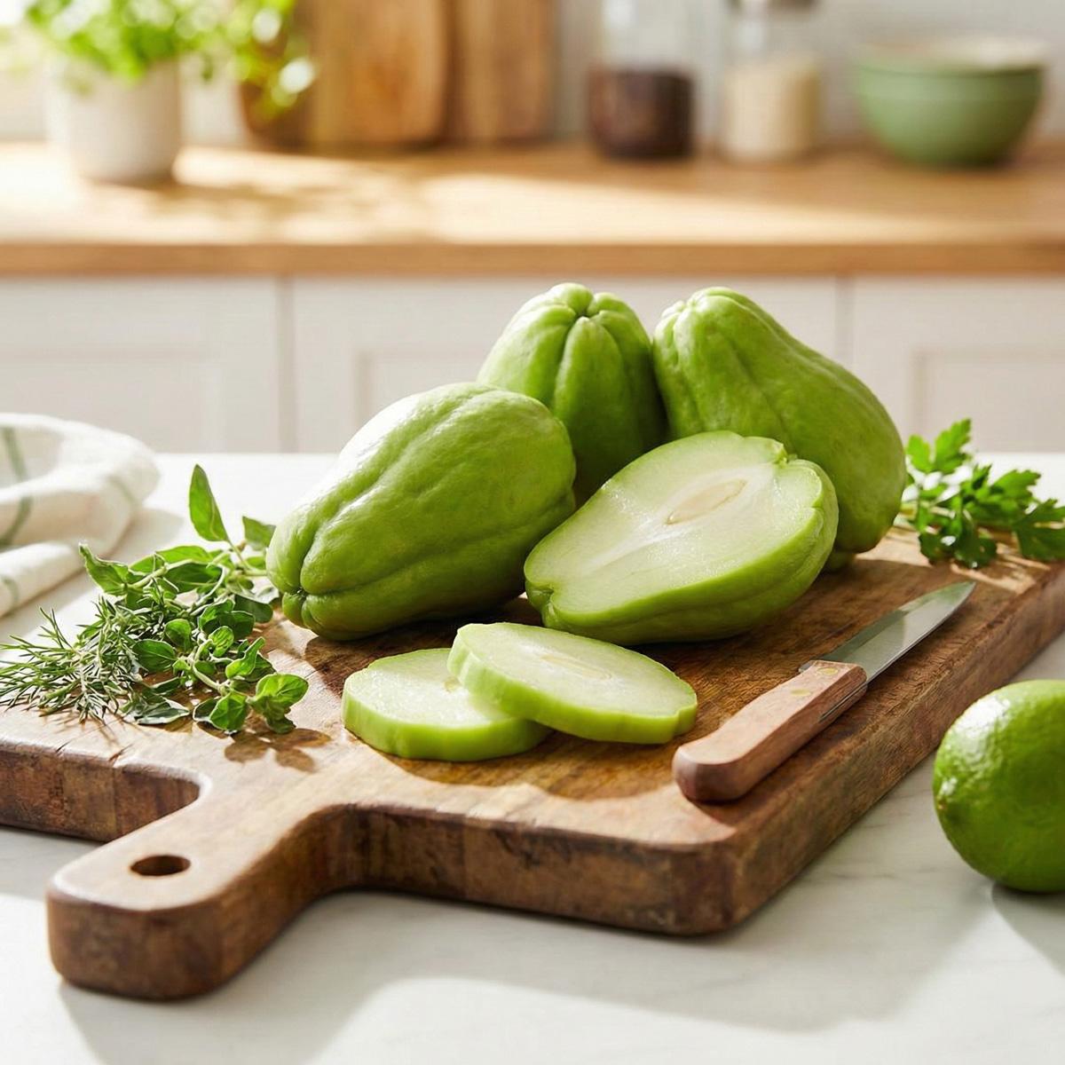 Chayote gyümölcsök Chayote gyümölcsök