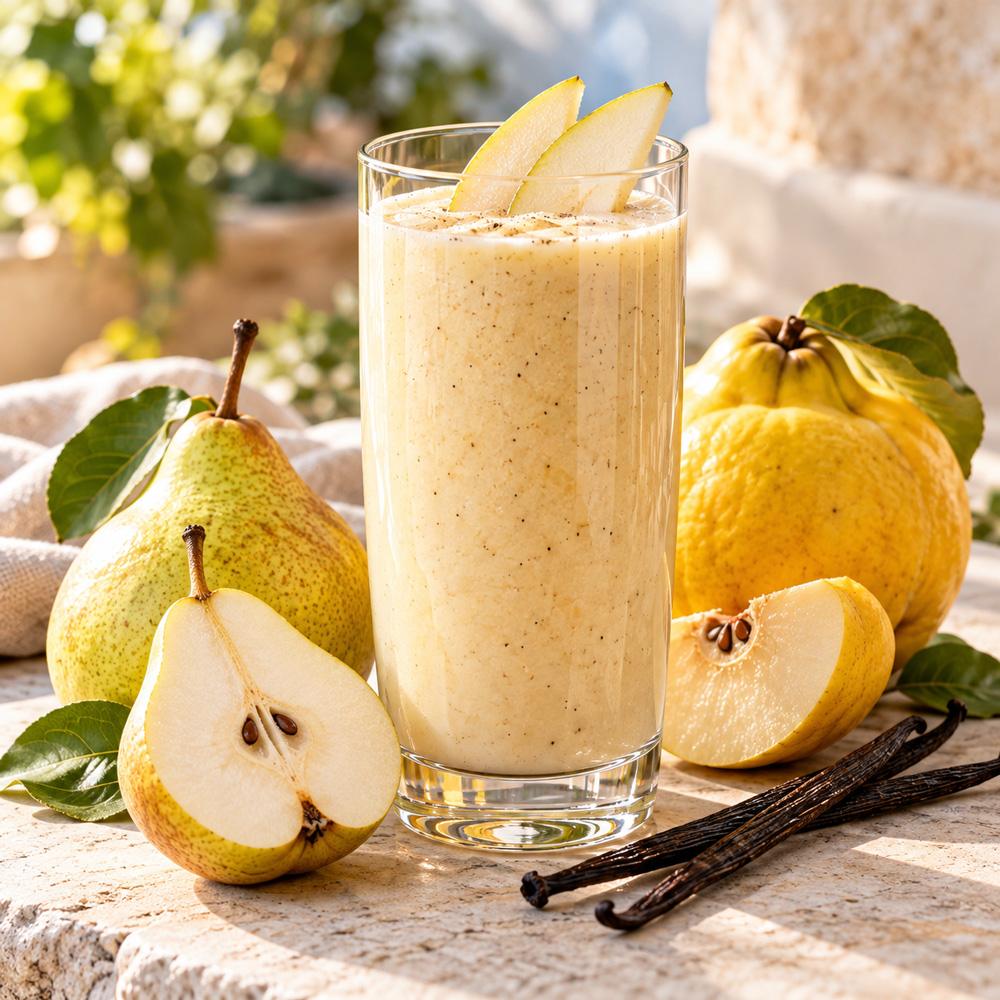 Vaníliás körtés smoothie gyümölcsökkel Vaníliás körtés smoothie gyümölcsökkel